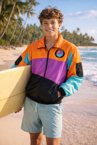 Chaqueta Ligera de Verano, Impermeable, Transpirable, Cortavientos, 100% Poliéster, con Forro de Lino Estampado por Sublimación - Product Image 3