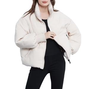 Chaqueta de Invierno Acolchada Reversible con Capucha Delantera, Impermeable, de Nailon Ligero, Tejido de Punto, Personalizada, Venta al Por Mayor Profesional - Product Image 3