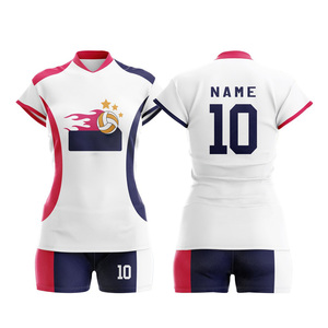 custom volleyball uniform logo printing sublimation breathable polyester gameplay training volleyball uniform <b>kit</b> premium - Product Image 5