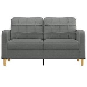 Sofá de poliéster gris oscuro de 2 plazas, 55,1 pulgadas de ancho de asiento, muebles duraderos para sala de estar - Product Image 3
