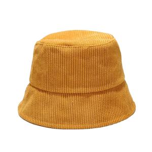 Comprar calidad superior OEM logotipo personalizado sombrero de pana lavable Casual Mujeres Hombres sombreros de cubo de pana 2026 - Product Image 1