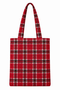 Sac fourre-tout rouge grande capacité en polyester, sac de shopping portable à ouverture supérieure, sac à bandoulière pour les déplacements quotidiens - Product Image 1