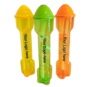 2025 nuevo diseño Rocket Yard 350ml botella de plástico PET con tapa de paja y logotipo de serigrafía para fiesta Slush-regalo de estilo novedoso - Product Image 4