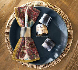 Anillos de Servilleta de Cuerno Estilo Rústico Ecológicos Premium, Hechos a Mano, Accesorios Naturales para Mesa de Comedor, para Regalos, Tradebyd - Product Image 3