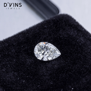 เพชร D'vins Jewels รูปทรงลูกแพร์แบบหลวม เพชร HPHT/CVD ที่ได้รับการเพาะเลี้ยงในห้องปฏิบัติการ สำหรับทำเครื่องประดับ เพชรธรรมชาติในราคาที่เข้าถึงได้ - Product Image 2