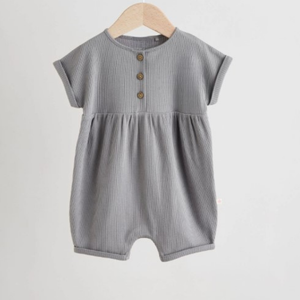 organic bamboo High Quality Short Sleeves Summer Newborn Kids romper newborn 100 % cotton baby clothing oem romper manufacturer - Product Image 6