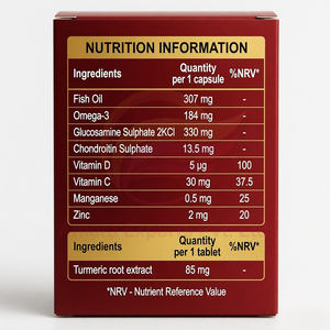 Cápsulas de Suplemento para el Cuidado de las Articulaciones con Cúrcuma, Glucosamina, Condroitina, Omega 3, Certificación GMP, Marca Privada OEM - Product Image 2