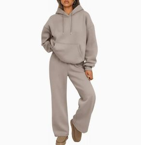 ชุดเซ็ตฮู้ดดี้ซิปและกางเกงจ็อกเกอร์สำหรับผู้หญิง คุณภาพพรีเมียม ขายส่ง สไตล์สตรีทแวร์สุดเท่ ชุดลำลองใส่สบาย - Product Image 4