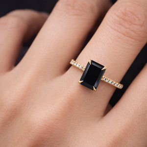 Unique Black Onyx Gemstone Ring 925 <b>Solid</b> <b>Silver</b> Gift Ring - Product Image 3