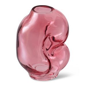 Vase en verre coloré soufflé à la main, organique, solide, artisanal, décoratif, pour la décoration de la maison - Product Image 6