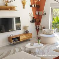 Meuble TV en bois de manguier Vandana Cresta Radiant