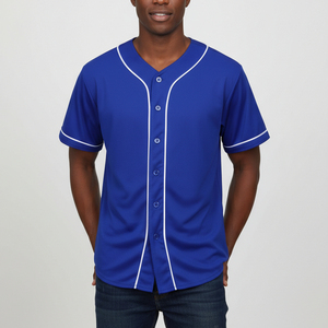 Custom Sublimated Breathable Short Sleeve Baseball Jersey with Polyester OEM Service Custom Name Print 2026 Model - Product Image 3