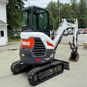 Mini-excavatrice Bobcat, petite pelle sur chenilles, excavatrice hydraulique à chenilles en caoutchouc, équipement de construction, travaux lourds de terrassement - Product Image 4