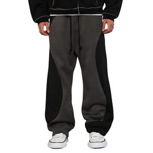 Pantalones de Hombre de Moda, Invierno, Gruesos, Antiarrugas, Mezcla de Algodón, Estilo Urbano, Pierna Ancha, Dos Tonos, Tallas Grandes - Product Image 1