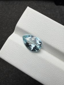 Aigue-marine bleue véritable, pierre précieuse naturelle, couleur Santa Maria, pour la fabrication de bijoux, bague, pendentif, cadeau pour collectionneur, 2,58 carats - Product Image 6