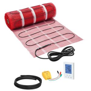 Sistema di Riscaldamento a Pavimento Elettrico Autoadesivo 120V 70 Piedi Quadrati con Termostato Intelligente - Product Image 1