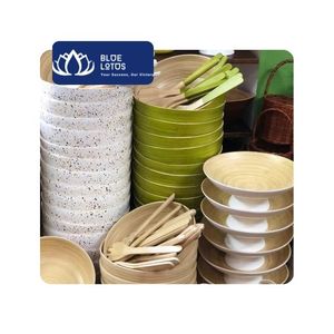 BLUE LOTUS FARM 2026 Blue Lotus Vietnam Ensemble de bols classiques en bambou naturel poli, écologique, fait main, pour usage domestique, logo personnalisé, en gros - Product Image 1