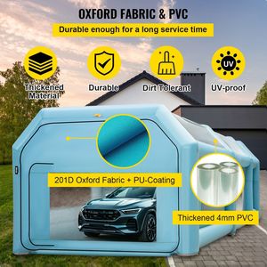 Cabina de Pintura Inflable Portátil de 26x15x10 pies con Sistema de Filtro de Aire y 2 Sopladores Mejorados - Product Image 3