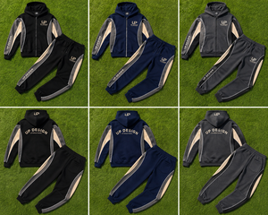 Premium Men's Black Hoodie Tracksuit Set Custom Streetwear Zip Up Jacket Jogger Pants Sportswear Casual Training Outfit Fashion - Product Image 6
