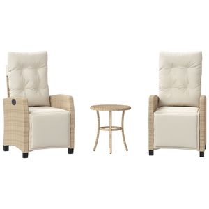 Ensemble bistrot beige crème pour jardin, couleur assortie offerte pour la décoration extérieure - Product Image 2