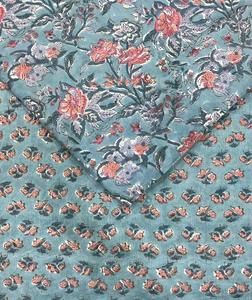 Tela 100% algodón suave y puro con estampado floral para ropa - Túnica india para vestidos, cortinas, ropa de dormir, juguetes, ligera - Product Image 2