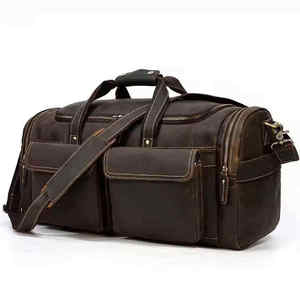 Bolsa de Deporte y Viaje de Piel Genuina de Alta Calidad con Cierre de Cremallera, Personalizable, en Oferta, a Bajo Precio - Product Image 2