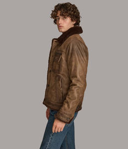 Men's Premium Quality Stylish Polyester Jacket Stand Front <b>Covered</b> <b>Button</b> Casual Durable Eco-Friendly Waterproof Patchwork - Product Image 3