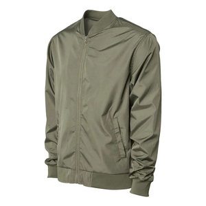 Blouson Bomber Vert Olive Homme ARZINEN INDUSTRY – Veste Décontractée Unie à Fermeture Éclair avec Col Montant Côtelé et Manches à Revers, Coupe-Vent à Capuche pour l'Automne - Product Image 4