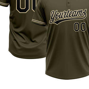 Men Custom Made Breathable 100% Polyester Baseball Uniform Jersey Short Sleeve <b>Light</b> Weight Training Loose Solid Pattern - Product Image 4