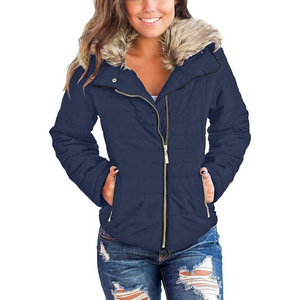 <b>Womens</b> Parka Cotton Fleece <b>Jacket</b> <b>Winter</b> Thicken Coat With Removable Fur Collar <b>Warm</b> Heated Ladies <b>Jacket</b> Custom Brand Supplier - Product Image 5