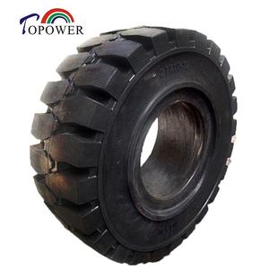 Pneus pleins pour chariot élévateur ToPower 27x10-12, largeur de jante 8 pouces, pneu résilient - Product Image 4