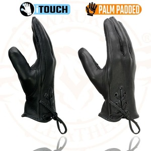 Guantes de Motociclista de Cuero Negro Resistentes con Nudillos Reforzados, Diseño Táctico, Proveedor Mayorista - Product Image 4