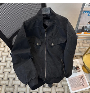 <b>Mens</b> Thick Cotton Filled Polyester <b>Jacket</b> Warm Durable Winter Outerwear - Product Image 4