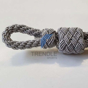 Trendle Sports Gray Double <b>Braided</b> Eco-Friendly Drawcord 16 Strand Polyester Garment Cords High Tenacity Luxury Cap - Product Image 2
