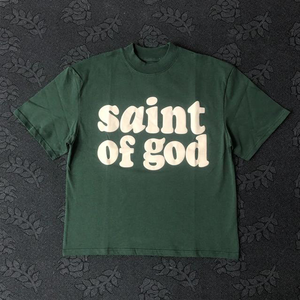 T-shirt à manches courtes unisexe personnalisé de haute qualité 100% coton logo à impression bouffante design uni et solide Option grande taille respirant pour hommes - Product Image 4