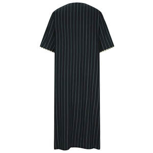Jubba Árabe para Hombre, Vestido Largo Islámico Modesto de Manga Larga, 100% Poliéster, Cómodo de Usar, Ropa para Exportación al por Mayor - Product Image 2