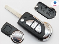 Coquille de voiture 2 bouton 3 bouton flip key case pour Citroen DS3 à distance fob couverture