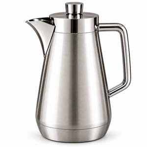 Cafetera Percoladora Moderna de Acero Inoxidable Ecológica Premium con Tapa y Asa - Product Image 1