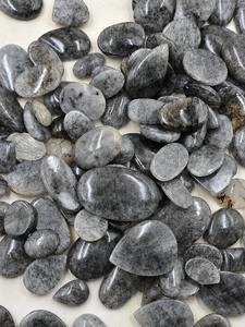 Natural Black Rutilated Quartz Loose Gemstones Tumbled Crystal <b>Stones</b> Polished <b>Pebbles</b> for Jewelry Craft - Product Image 4