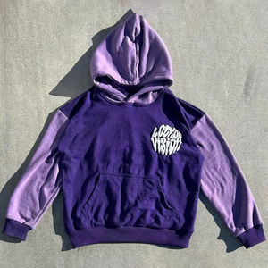 ชุดวอร์มคุณภาพสูง OEM เนื้อผ้าหนา เป็นมิตรต่อสิ่งแวดล้อม เสื้อสเวตเชิ้ตผ้าฝ้ายหวี 100% เสื้อฮู้ดดี้พิมพ์ลายพัฟ สตรีทแวร์สั่งทำได้ สำหรับผู้ชาย - Product Image 5