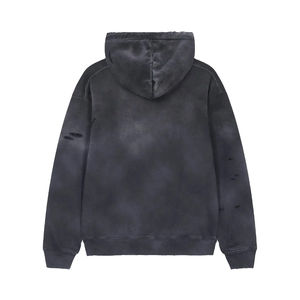 Sweat-shirt à capuche pour homme de haute qualité, ample et surdimensionné, en coton, style streetwear décontracté, manches longues, fournisseur en gros OEM - Product Image 4