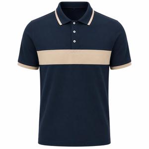 Chemise piqué unie à manches courtes personnalisée pour homme, décontractée, respirante, en jersey polyester/coton, boutonnée sur le devant, coupe classique - Product Image 6