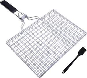 Cesta para Asar de Acero Inoxidable de Diseño Moderno que Mejora la Eficiencia de la Cocción del Barbacoa y la Presentación de los Alimentos - Product Image 1