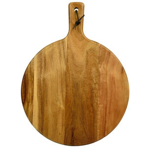 Tabla de cortar de madera de acacia natural al por mayor con asa, tabla de cortar duradera para cocina, uso doméstico y en restaurantes, bandeja para servir - Product Image 4