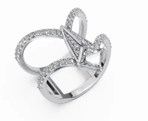 Anillo de Diamantes de 9kt, 14kt, 18kt en Oro Amarillo, Rosa y Blanco, Joyería Fina de Diseño, Anillo Elegante para Mujer, Regalo de Compromiso Hecho a Mano - Product Image 6