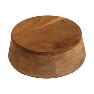 Boîte à chapati en bois massif, conteneur de rangement pour roti fait à la main pour la cuisine - Product Image 4