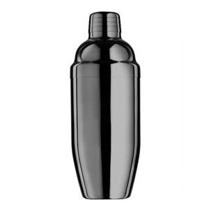 Coctelera de Acero Inoxidable de Doble Pared de Lujo, 14 oz, Acabado Negro Cromado, Aislada, Herramienta Profesional para Bartender, para Bar en Casa - Product Image 2