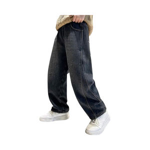 Factory Wholesale Denim Plus Size Women's Jeans High Waist Ladies Jeans Women Casual Trousers Wide Leg Jeans - Product Image 3
