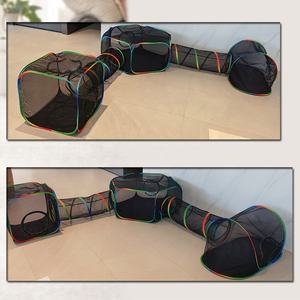 Tienda de Campaña para Conejos con Túnel 5 en 1, Tienda de Campaña Portátil Grande para Conejos con Tubo, Recinto para Mascotas para Gatos, Gatitos y Cobayas - Product Image 5