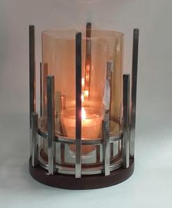 Portavelas de Metal Perforado para Decoración del Hogar y Bodas en Acabado Dorado - Product Image 3